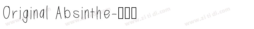 Original Absinthe字体转换